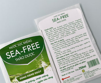 Tem nhãn chai nước súc miệng