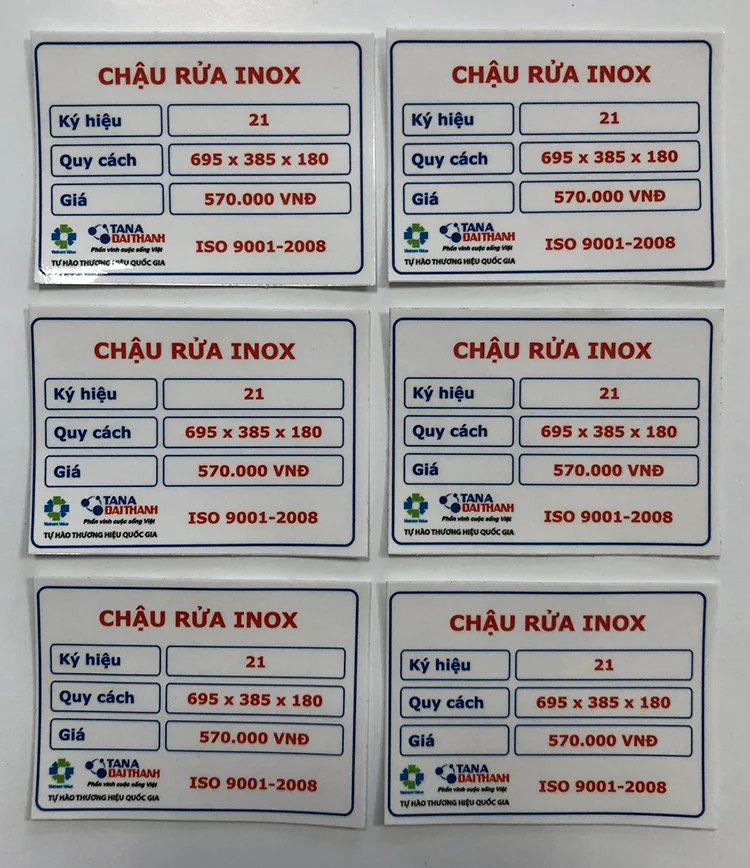 tem nhua pet mau trang