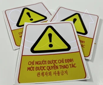 Tem nhựa PVC – Tem nhãn chống tia UV, bền màu ngoài trời